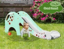 Kids Slide 160cm Extra Long Basketball Hoop Activity Center Toddlers Play Green -Baby Products Shop kids slide 160cm extra long basketball hoop activity center toddlers play green lupipop 9