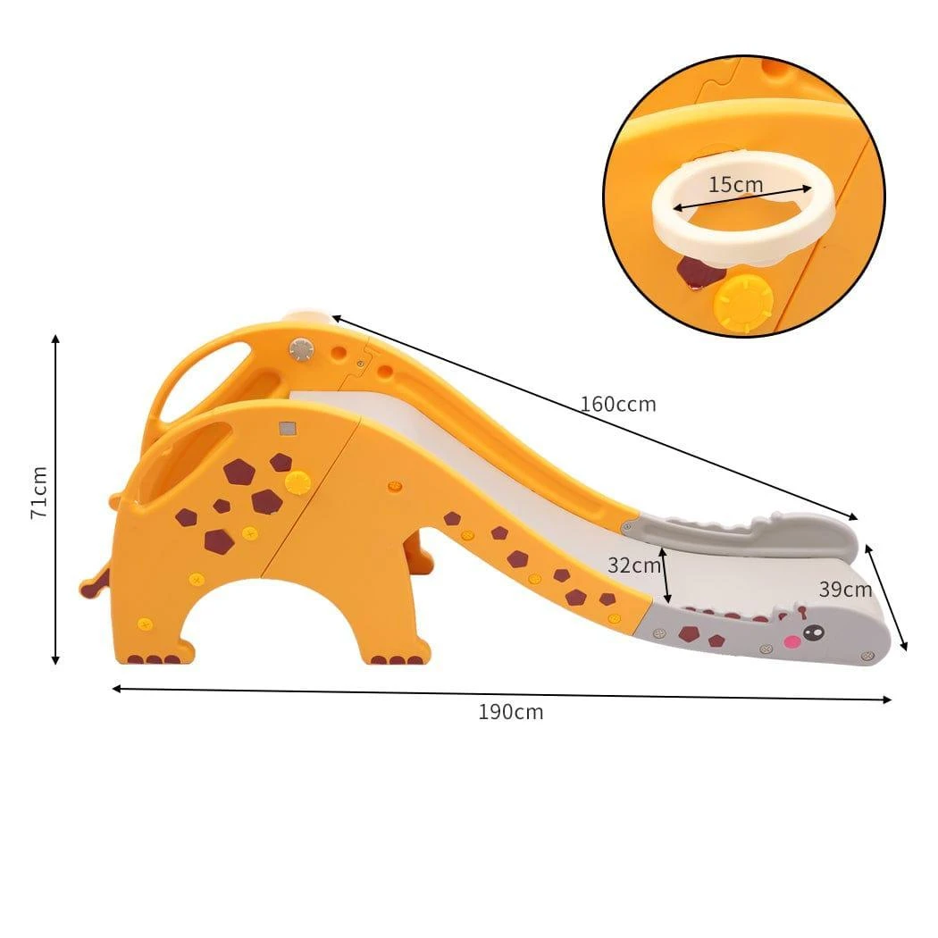 Kids Slide 160cm Extra Long Basketball Hoop Activity Center Toddlers Play Set 7 Kids Slide 160cm Extra Long Basketball Hoop Activity Center Toddlers Play Set - Image 5