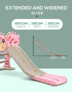Kids Slide Outdoor Basketball Play Set - Pink -Baby Products Shop kids slide outdoor basketball play set pink lupipop 11