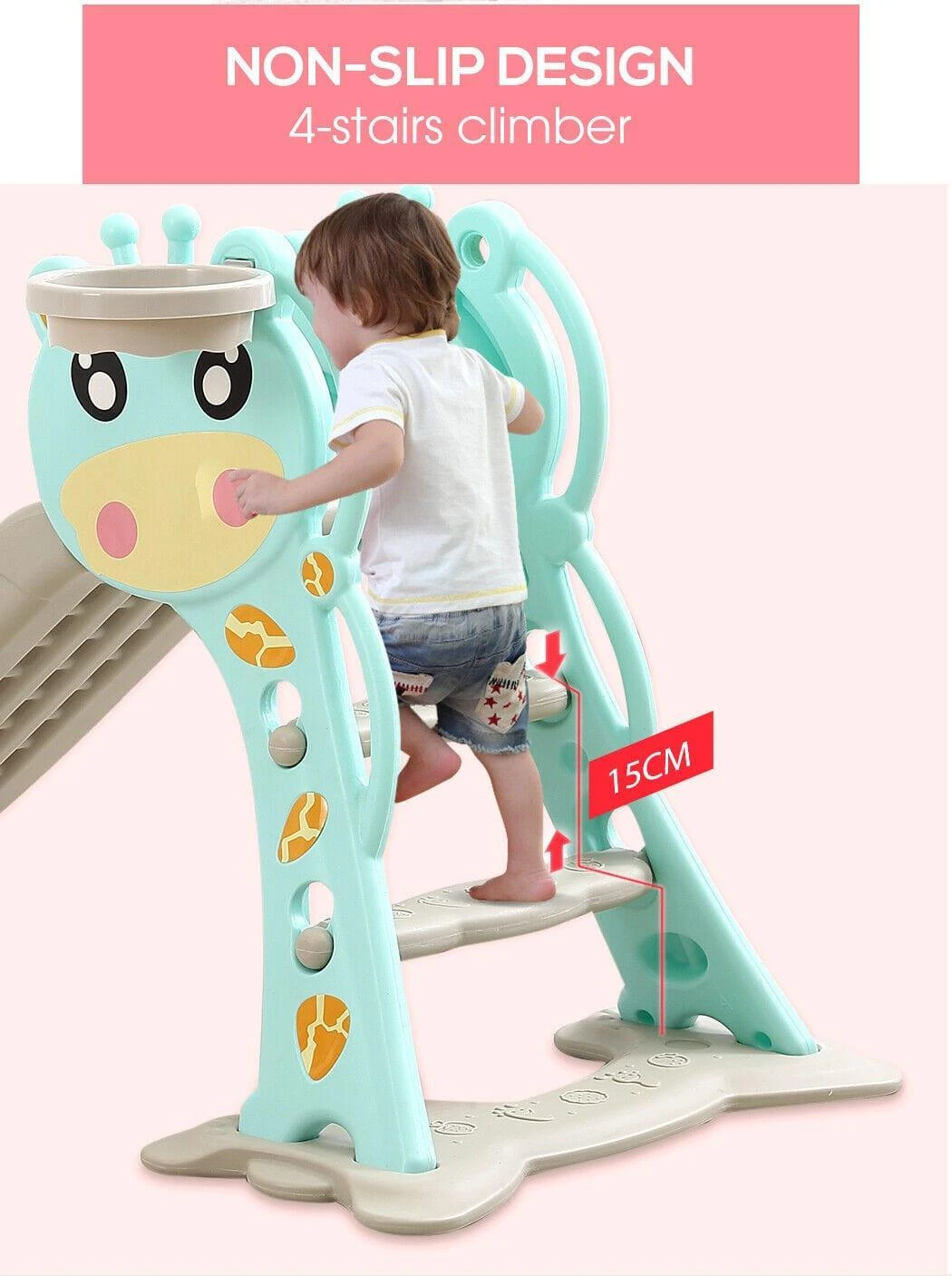 Kids Slide Outdoor PlaySet - Green 9 Kids Slide Outdoor PlaySet - Green - Image 7