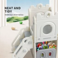 Kids Slide Set With Basketball Ring Hoop -Baby Products Shop kids slide set with basketball ring hoop lupipop 7