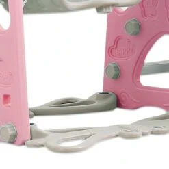 Kids Slide Swing Basketball Ring Play Set - Pink -Baby Products Shop kids slide swing basketball ring play set pink lupipop 3