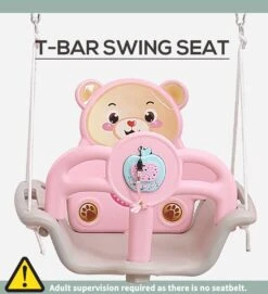 Kids Slide Swing Basketball Ring Play Set - Pink -Baby Products Shop kids slide swing basketball ring play set pink lupipop 7