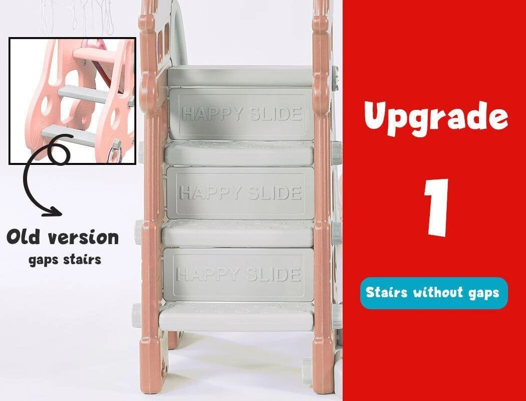 Kids Slide Swing With Basketball Ring Hoop 10 Kids Slide Swing With Basketball Ring Hoop - Image 9