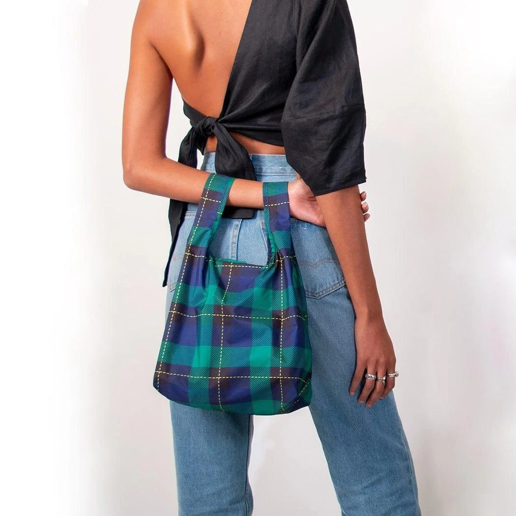 KIND BAG Reusable Bag - Mini | Tartan 5 KIND BAG Reusable Bag - Mini | Tartan - Image 4