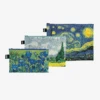 LOQI Van Gogh Zip Pockets Set Of 3 1 LOQI Van Gogh Zip Pockets Set Of 3 -Baby Products Shop loqi van gogh zip pockets set of 3 lupipop 1