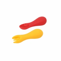 Marcus & Marcus -Palm Grasp Silicone Spoon & Fork Set