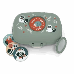 Monbento Gram Snack Box-Green Raccoon 12 Monbento Gram Snack Box-Green Raccoon -Baby Products Shop monbento gram snack box green raccoon lupipop 3