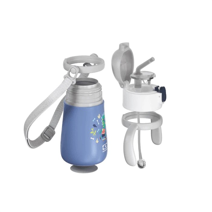Monbento MB Stram Insulated Kids Bottle- Blue Dino 8 Monbento MB Stram Insulated Kids Bottle- Blue Dino - Image 6