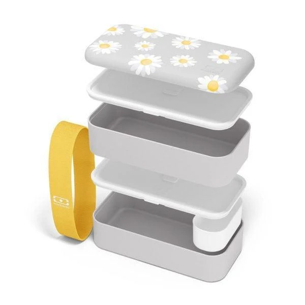 Monbento Original Graphic 1L Lunch Bento Box-Daisies 4 Monbento Original Graphic 1L Lunch Bento Box-Daisies - Image 2