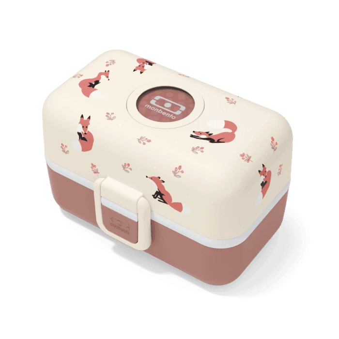 Monbento Tresor Graphic Kids's Bento Box- Cinnamon Fox 3 Monbento Tresor Graphic Kids's Bento Box- Cinnamon Fox