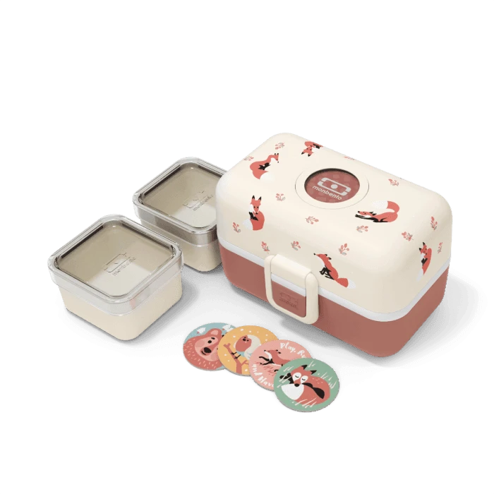 Monbento Tresor Graphic Kids's Bento Box- Cinnamon Fox 5 Monbento Tresor Graphic Kids's Bento Box- Cinnamon Fox - Image 3