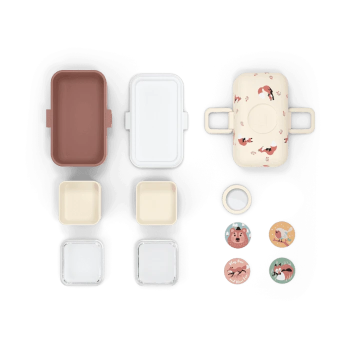 Monbento Tresor Graphic Kids's Bento Box- Cinnamon Fox 8 Monbento Tresor Graphic Kids's Bento Box- Cinnamon Fox - Image 6