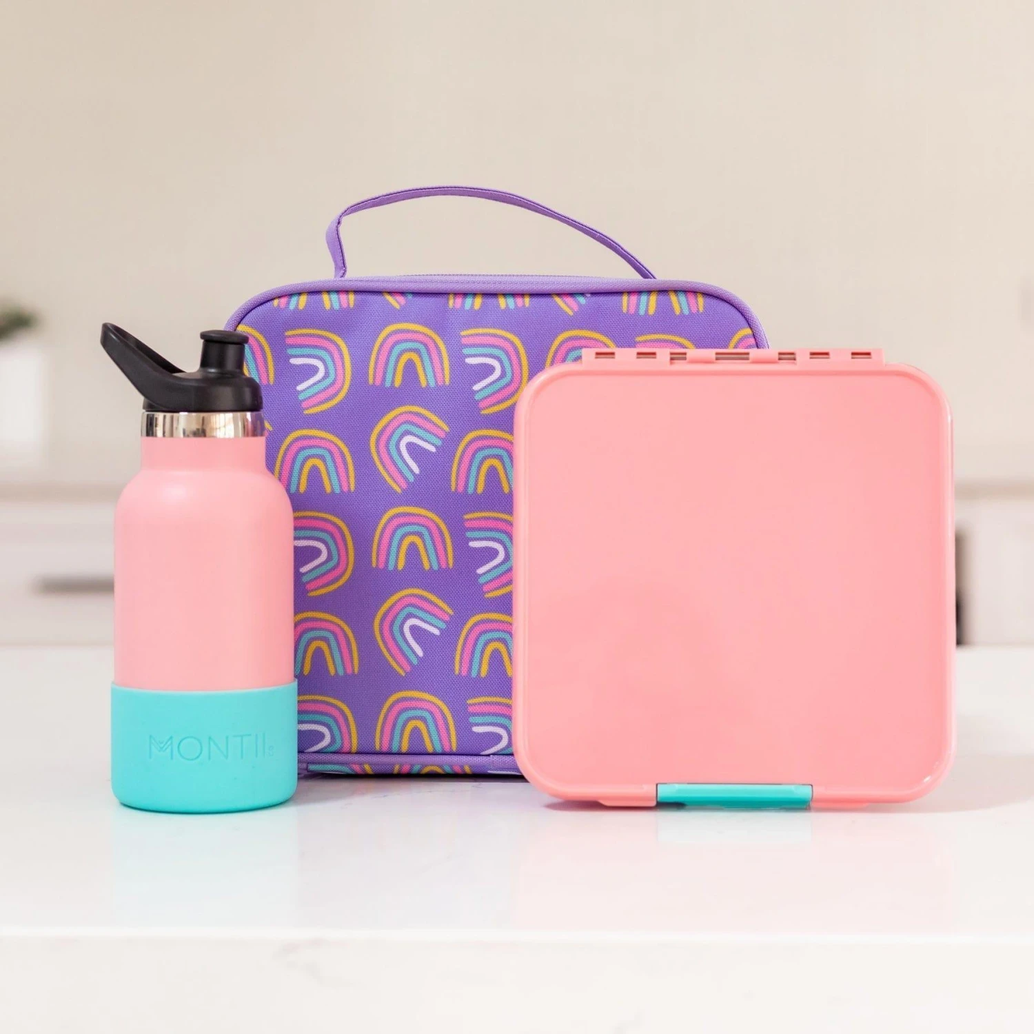 MONTII.CO Little Lunch Box Co | Bento Three -Strawberry 9 MONTII.CO Little Lunch Box Co | Bento Three -Strawberry - Image 7