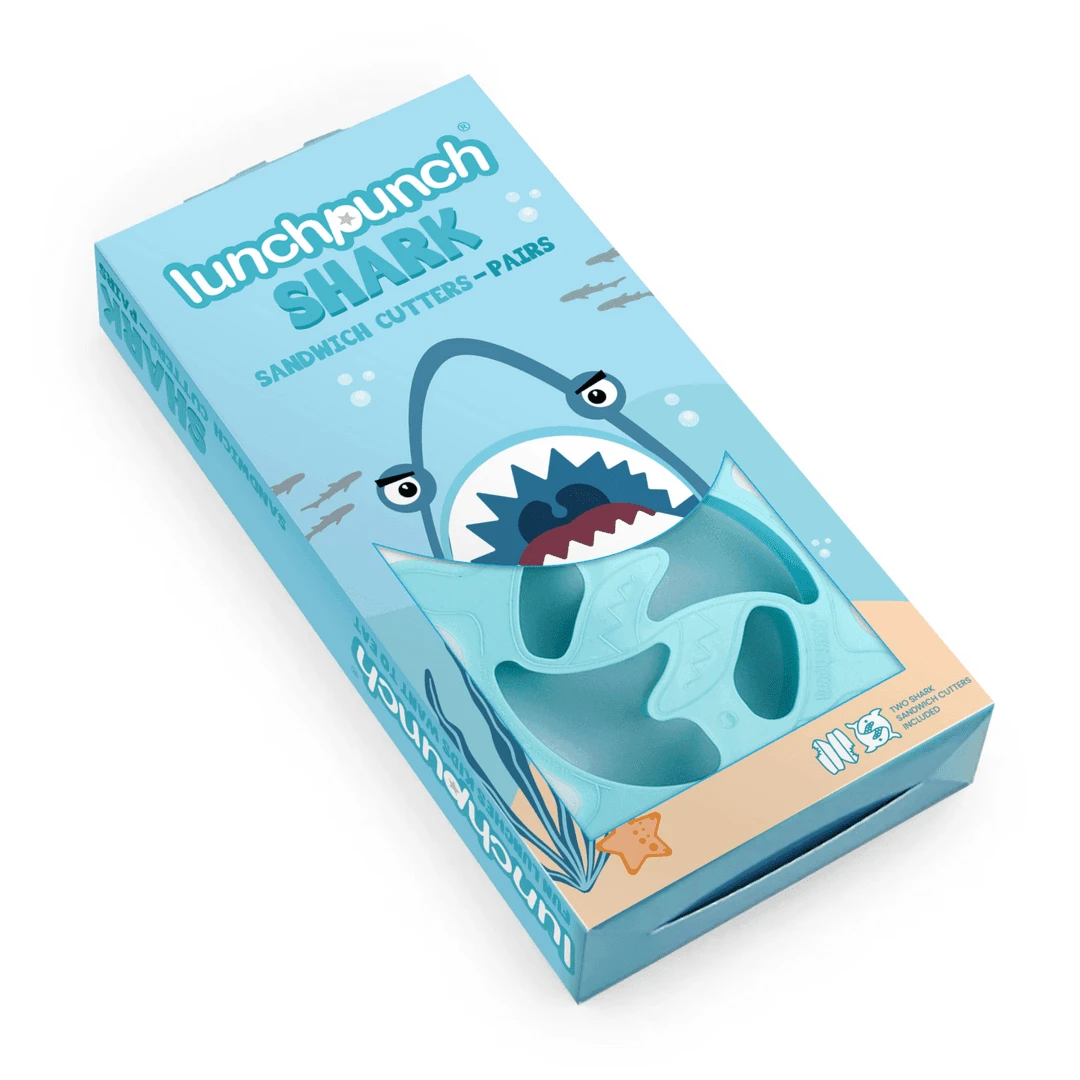 MONTII.CO Lunch Punch Sandwich Cutters | Shark 4 MONTII.CO Lunch Punch Sandwich Cutters | Shark - Image 2