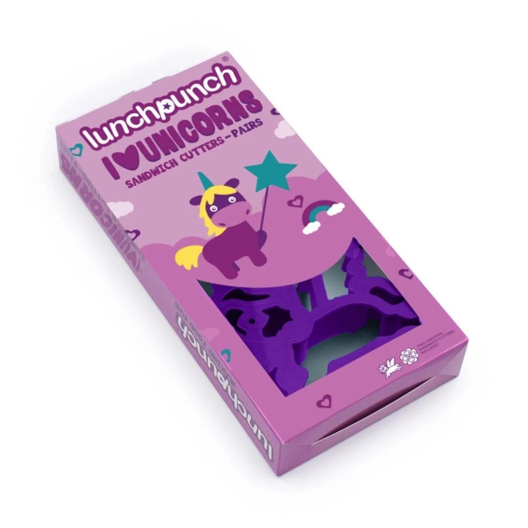 MONTII.CO Lunch Punch Sandwich Cutters | Unicorn 4 MONTII.CO Lunch Punch Sandwich Cutters | Unicorn - Image 2