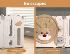 Moose Baby Safety Playpen Foldable Interactive -Baby Products Shop moose baby safety playpen foldable interactive lupipop 13