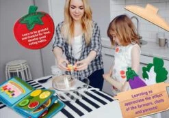 My First Book 5| Food | Montessori Inspired Busy Book -Baby Products Shop my first book 5or food or montessori inspired busy book lupipop 5