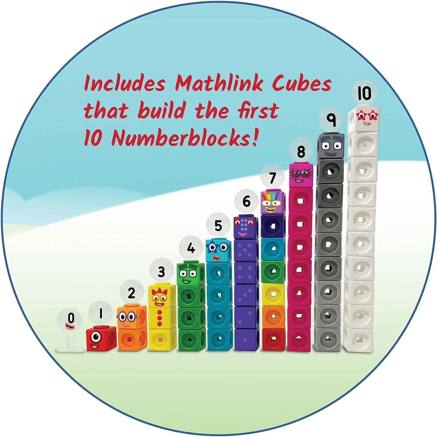 Number Blocks Mathlink Cubes 1-10 6 Number Blocks Mathlink Cubes 1-10 - Image 4