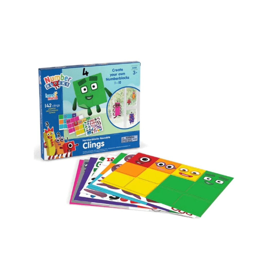 Number Blocks Reusable Clings 3 Number Blocks Reusable Clings