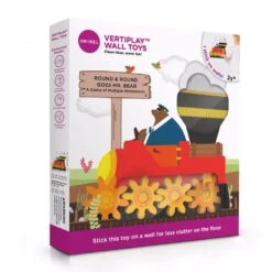 Oribel VertiPlay Wall Toy: Round & Round Goes Mr. Bear -Baby Products Shop oribel vertiplay wall toy round and round goes mr bear lupipop 3