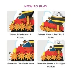 Oribel VertiPlay Wall Toy: Round & Round Goes Mr. Bear -Baby Products Shop oribel vertiplay wall toy round and round goes mr bear lupipop 5