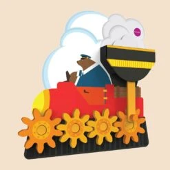 Oribel VertiPlay Wall Toy: Round & Round Goes Mr. Bear -Baby Products Shop oribel vertiplay wall toy round and round goes mr bear lupipop 7