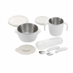 RICHELL TLI Stainless Steel Feeding Set