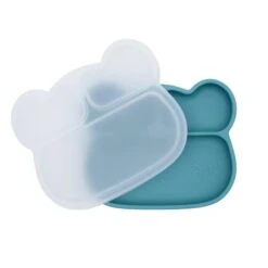 We Might Be Tiny Bear Stickie Plate- Blue Dusk 18 We Might Be Tiny Bear Stickie Plate- Blue Dusk -Baby Products Shop we might be tiny bear stickie plate blue dusk lupipop 7