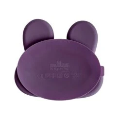 We Might Be Tiny Bunny Stickie Plate Plum -Baby Products Shop we might be tiny bunny stickie plate plum lupipop 4