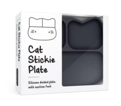 We Might Be Tiny Cat Stickie Plate - Charcoal 15 We Might Be Tiny Cat Stickie Plate - Charcoal -Baby Products Shop we might be tiny cat stickie plate charcoal lupipop 6