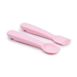 We Might Be Tiny Feedie Fork Spoon Set- Powder Pink -Baby Products Shop we might be tiny feedie fork spoon set powder pink lupipop 3