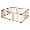 Wooden Playpen Premium Pine Wood Medium Size -Baby Products Shop wooden playpen premium pine wood medium size lupipop 1
