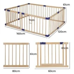 Wooden Playpen Premium Pine Wood Medium Size 16 Wooden Playpen Premium Pine Wood Medium Size -Baby Products Shop wooden playpen premium pine wood medium size lupipop 3
