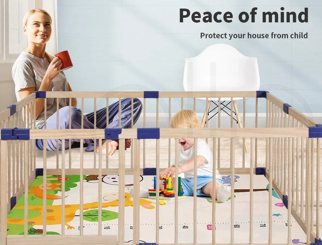 Wooden Playpen Premium Pine Wood Medium Size 10 Wooden Playpen Premium Pine Wood Medium Size - Image 8