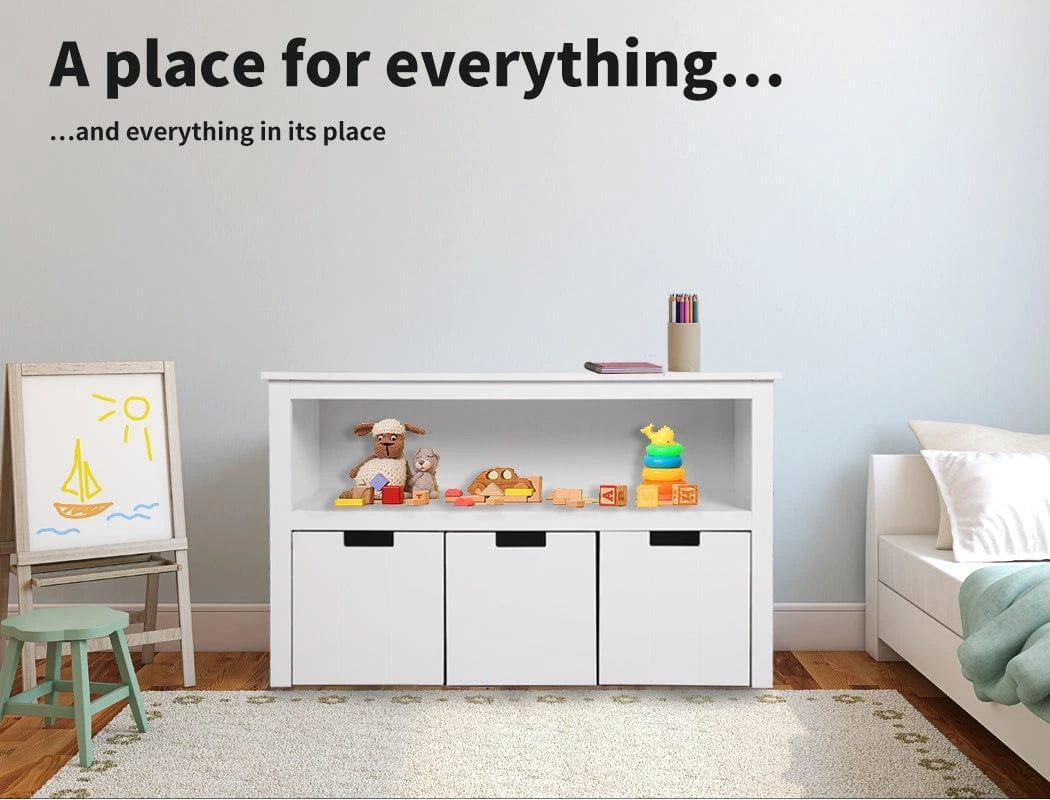 Wooden Toy Storage Unit And Display Organizer With Bookshelf 5 Wooden Toy Storage Unit And Display Organizer With Bookshelf - Image 3