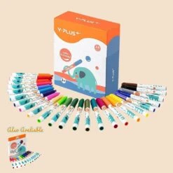 YPLUS Elephant Watercolor JUMBO Markers Set 17 YPLUS Elephant Watercolor JUMBO Markers Set -Baby Products Shop yplus elephant watercolor jumbo markers set lupipop 8