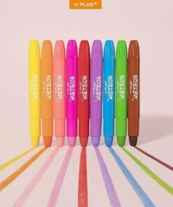 YPLUS METEOR Silky Gel Crayon Set 12 YPLUS METEOR Silky Gel Crayon Set -Baby Products Shop yplus meteor silky gel crayon set lupipop 4