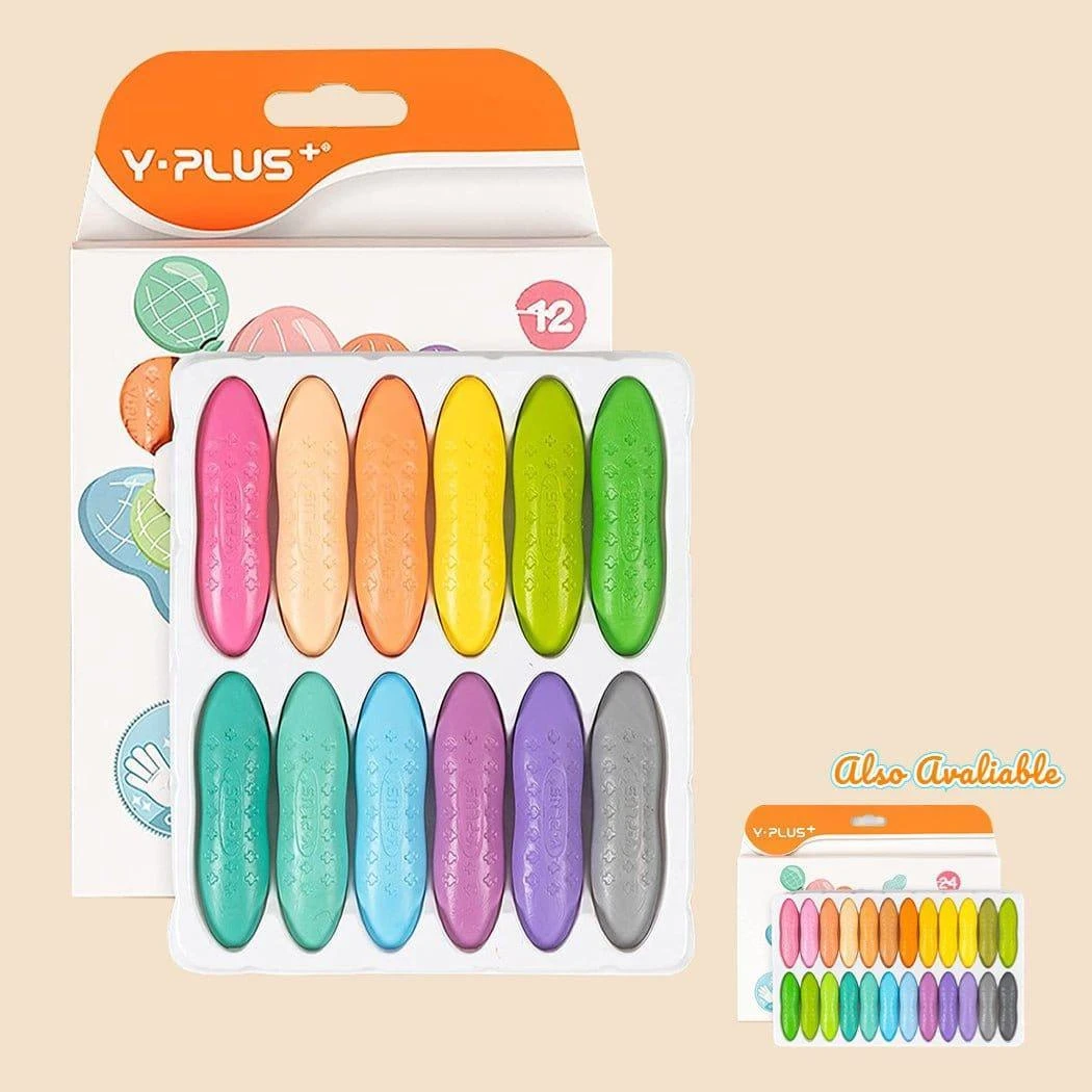 YPLUS Peanut Kids Washable Crayons Pastel Colors 4 YPLUS Peanut Kids Washable Crayons Pastel Colors - Image 2